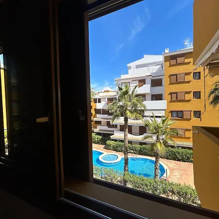 En Punta Prima Con 3 Piscinas, 2 Dormitorios,2 Banos ,parking Y Seguridad 24 *
